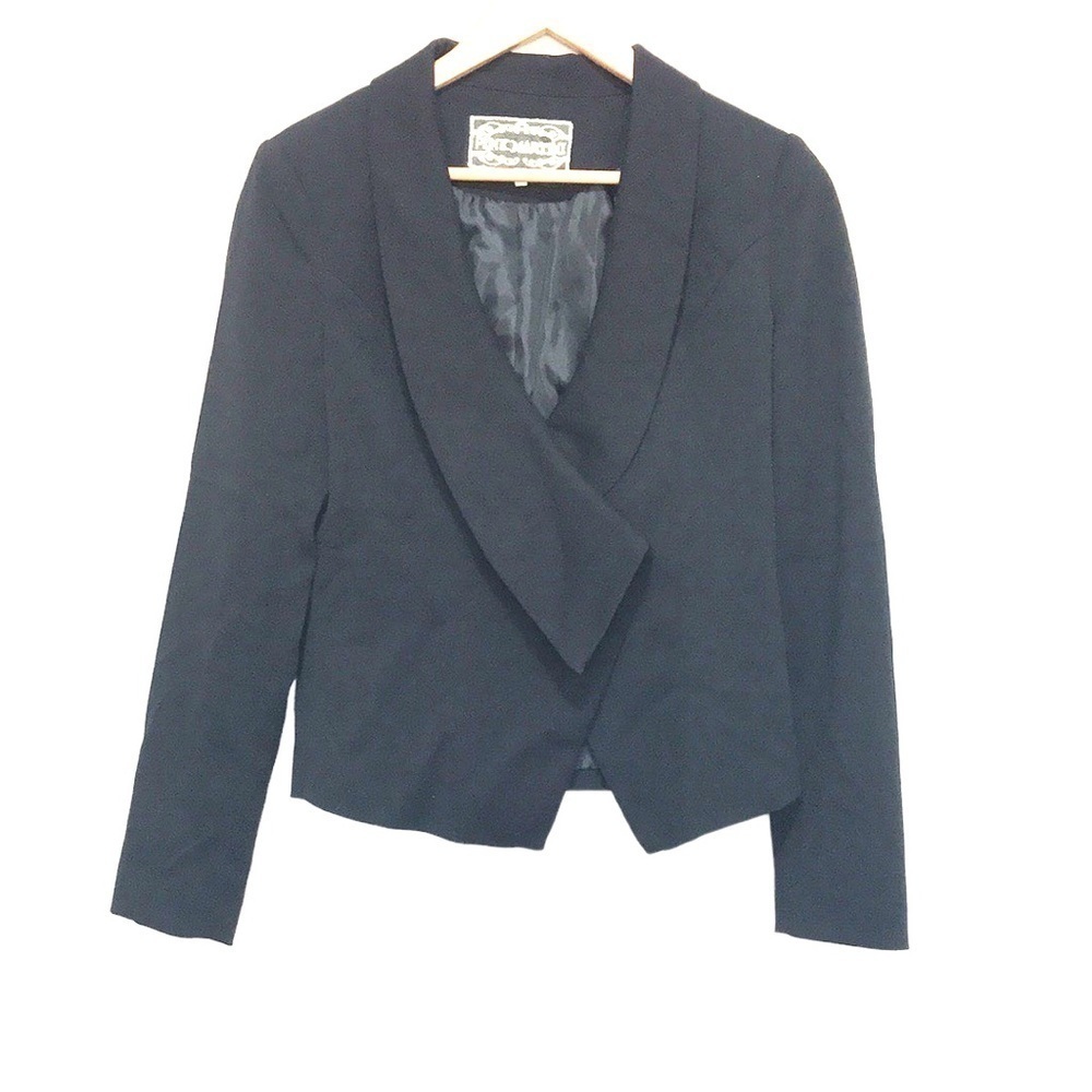 PINK Martini black collar blazer jacket size Small